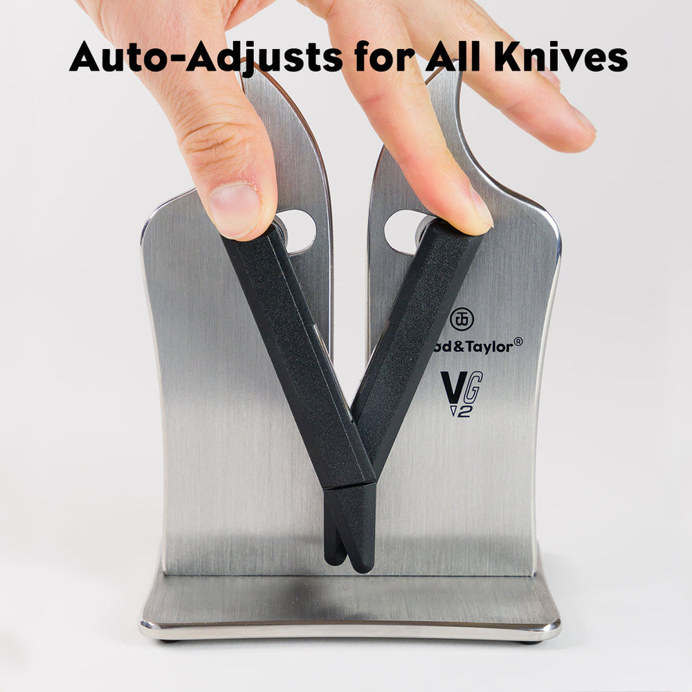 Aiguiseur de couteaux VG2 Professionnel, s'ajuste automatiquement à tous les couteaux