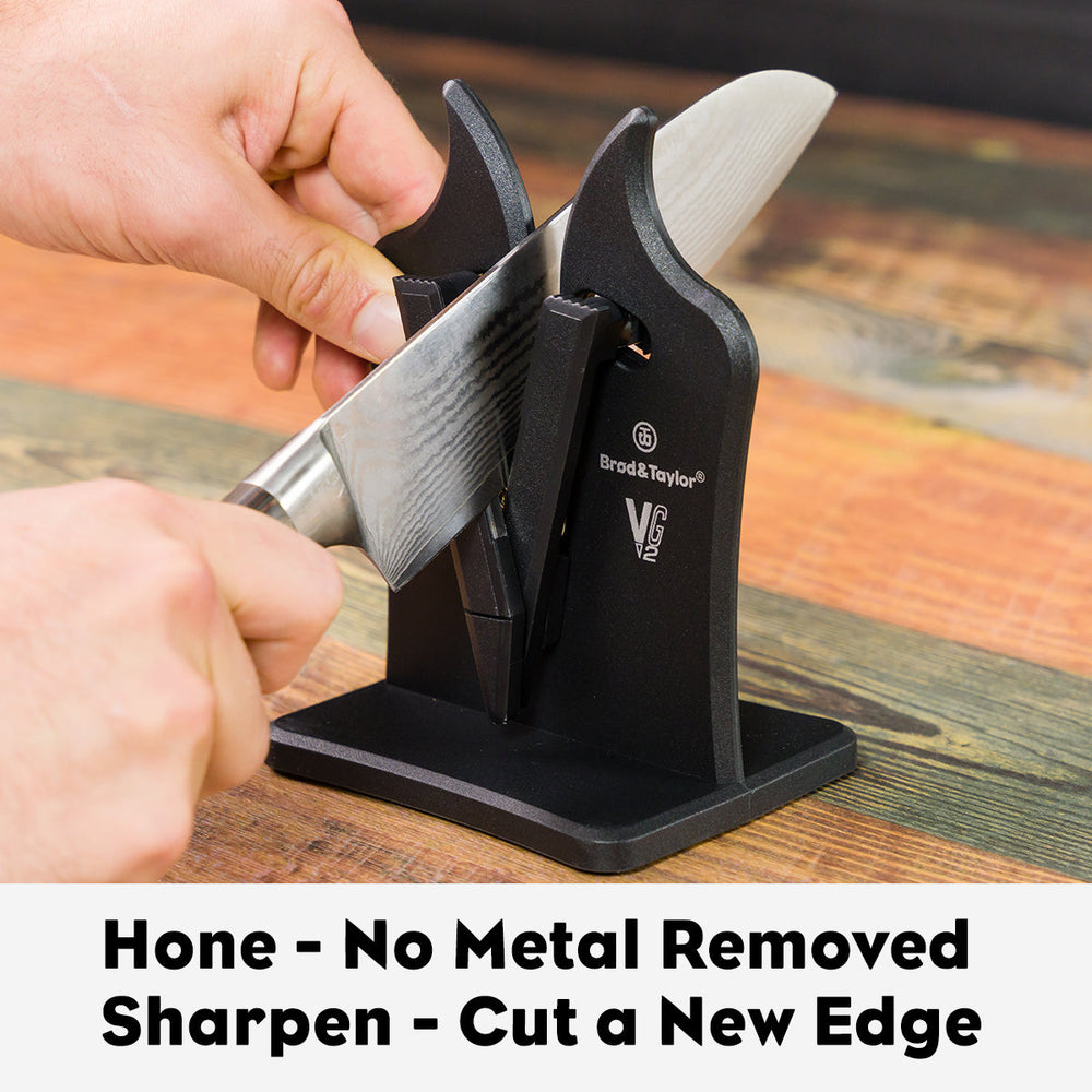 Aiguiseur de couteaux VG2 Classique, meuler - pas de métal enlevé, aiguiser - couper un nouveau tranchant