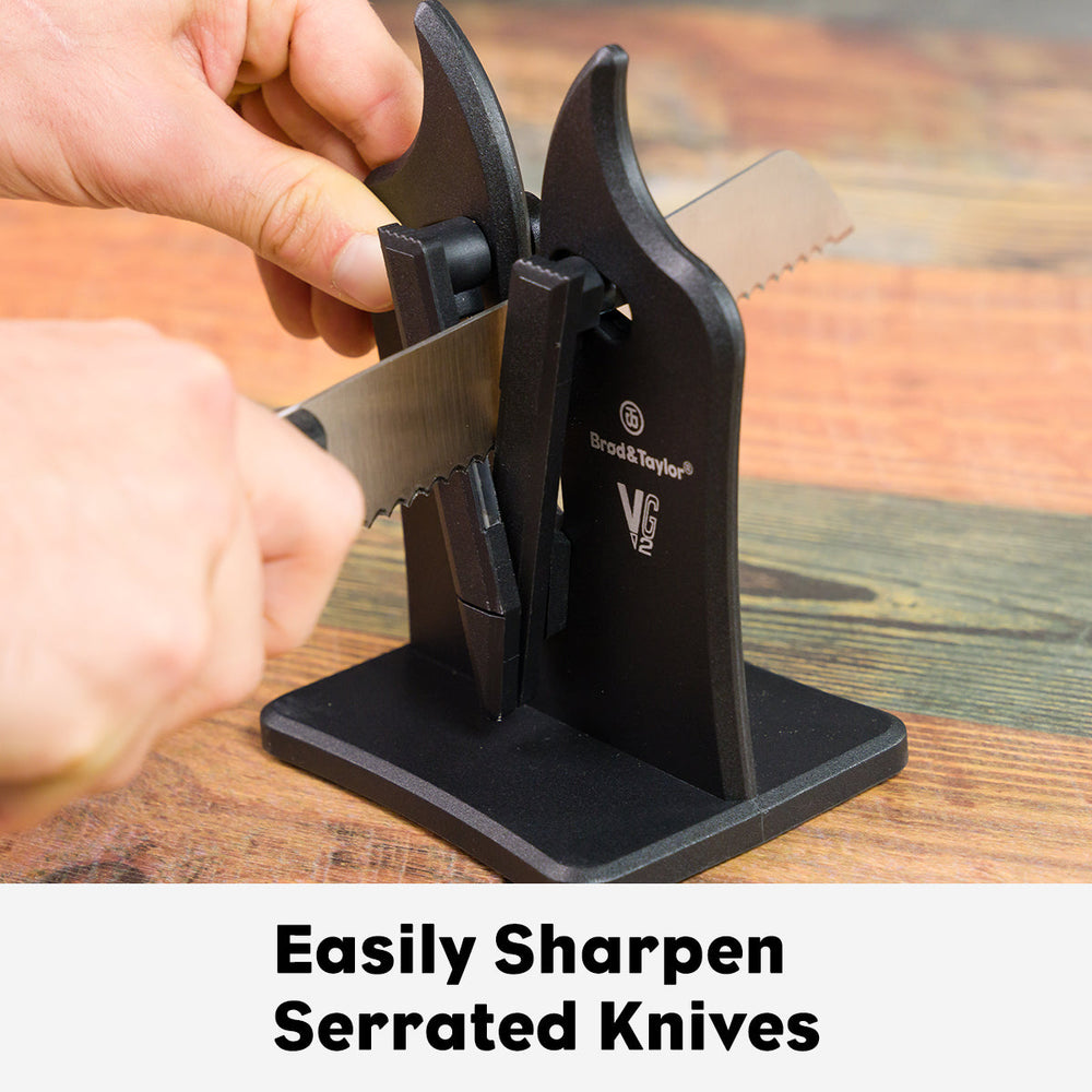Aiguiseur de couteaux VG2 Classique, permet d'aiguiser facilement les couteaux dentelés